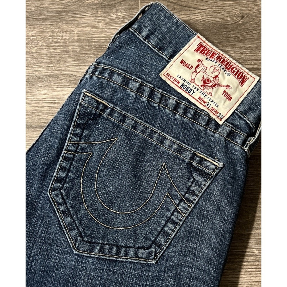 True Religion Men's Vintage Bobby Relaxed Fit Straight Leg LowRise Jean SZ 33x30